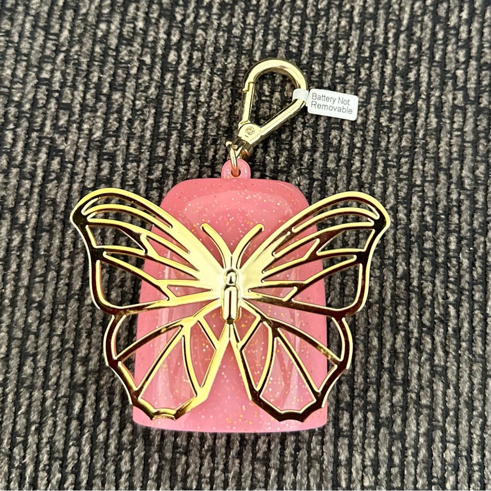 Bath & Body Works Pink Butterfly Pocketbac holder